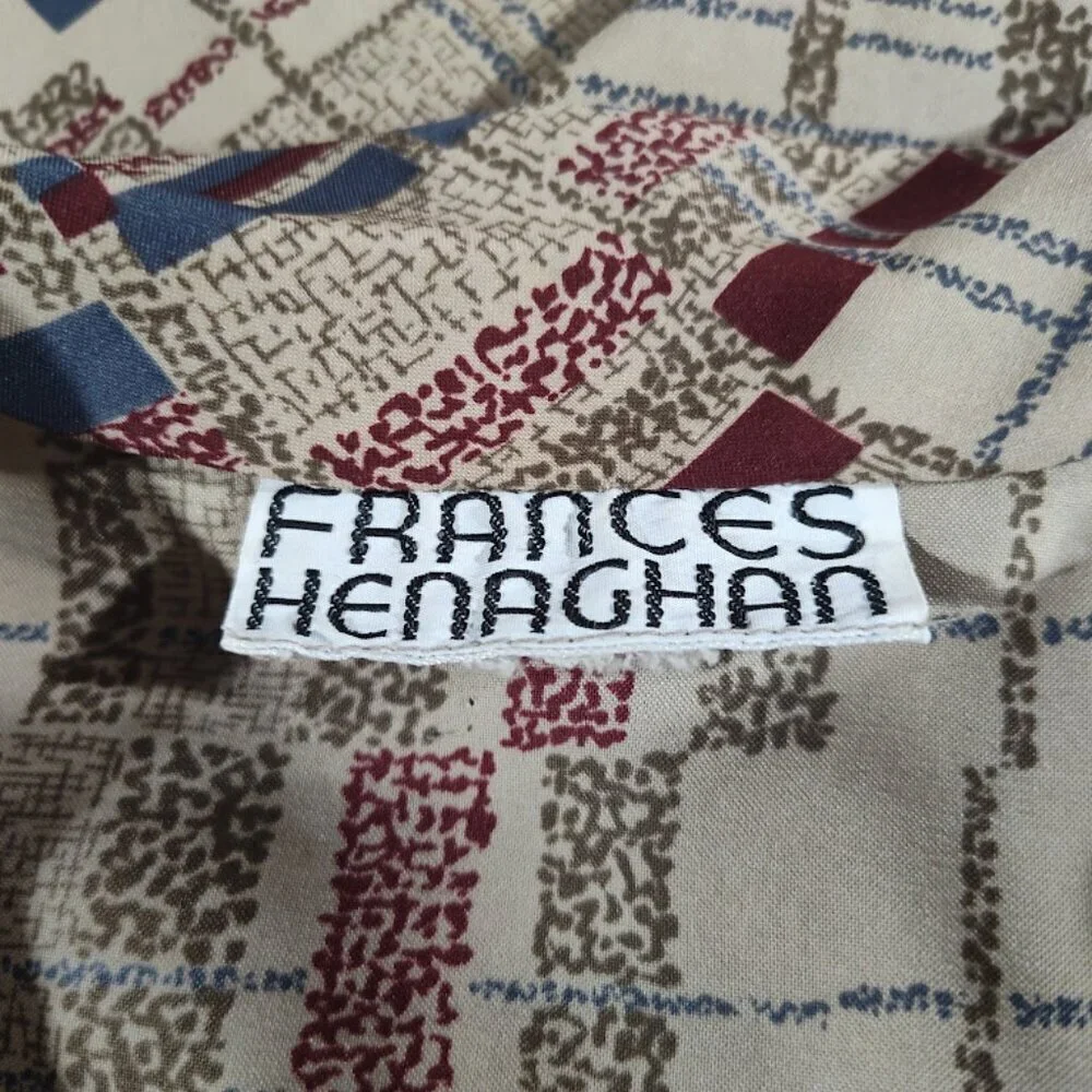 Vintage Frances Henaghan 1970's Skirt and Blouse Women's Size 2